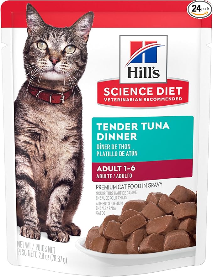 Hill's Science Diet Adult 1-6 Wet Cat Food, 2.8 oz. Pouches by HillsPetNutrition
