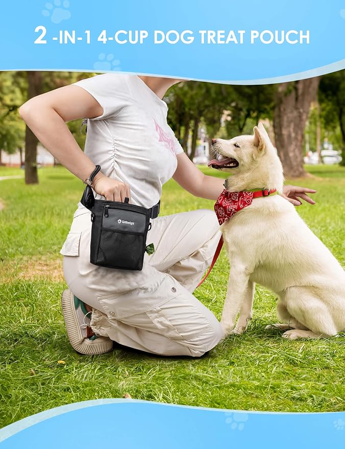 Gobeigo Dog Treat Pouch, Magnetic Closure & Sealable Silicone Bag Insert - Image 6