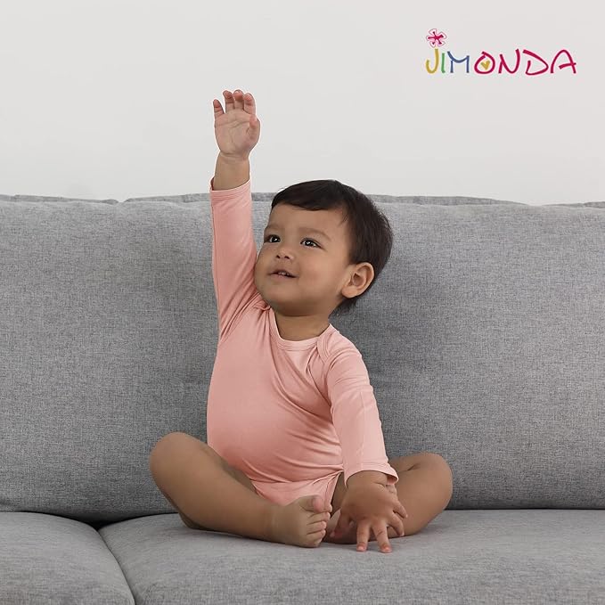 Jimonda Bamboo Baby Bodysuit Long Sleeve Infant Romper Soft Boy Girl Unisex Newborn Clothes One Piece Outfits Summer Fall