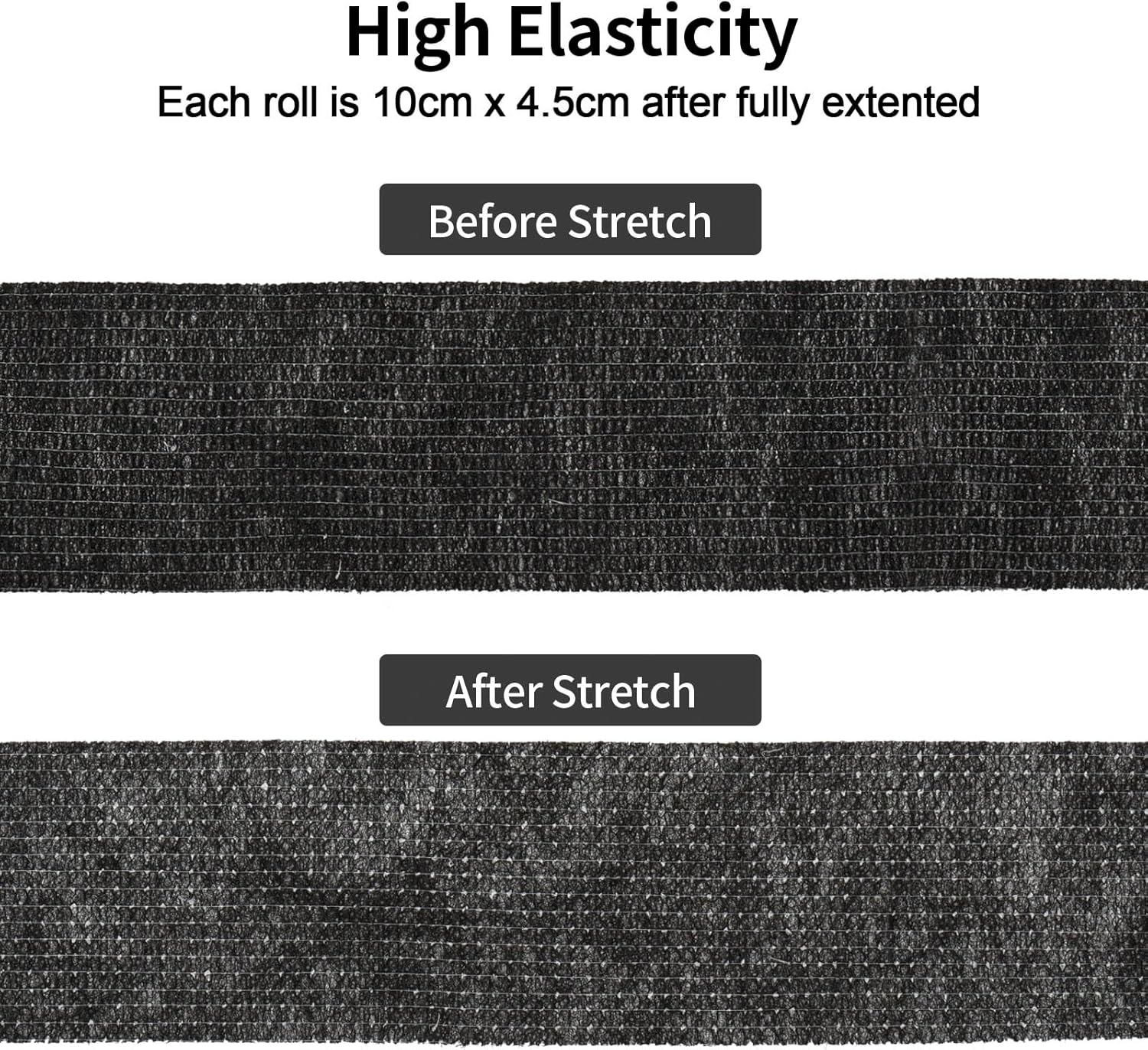 Self Adhesive Bandage Wrap 4 in x 5 Yds Vet Wrap for Horses Elastic Bandage for Ankle Wrist Athletic Tape Self Adherent Cohesive Bandage Wrap Sports Tape, 12 Pack