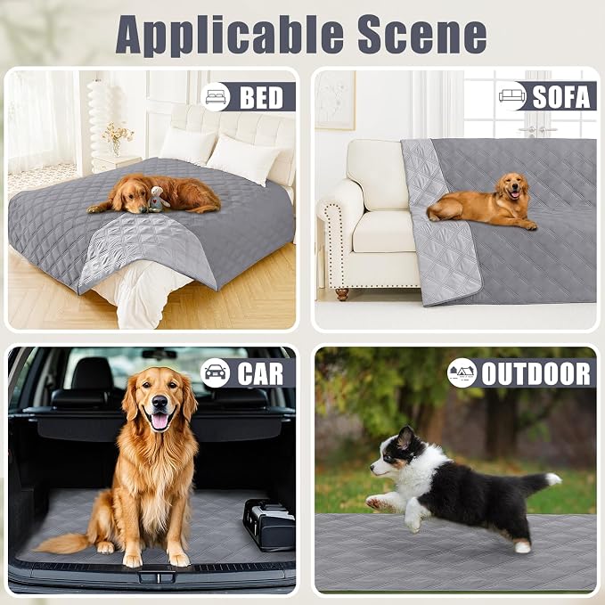 Smiry Waterproof Dog Bed Cover Blanket 40x80, Soft Reversible Pet Blanket - Image 5