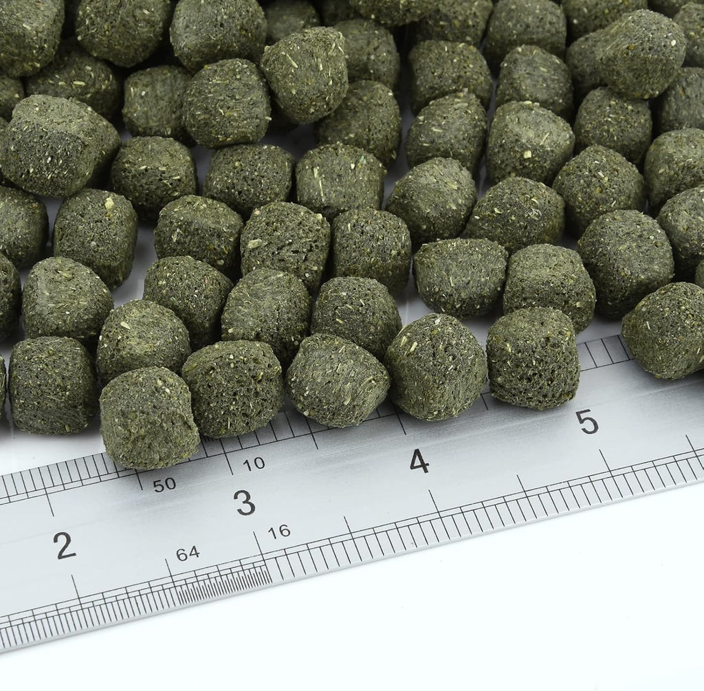 Timothy Hay Cubes 60 oz (6 * 10 oz) with Small Size - Timothy Grass Pellets for Tortoises Rabbits Guinea Pig Chinchilla