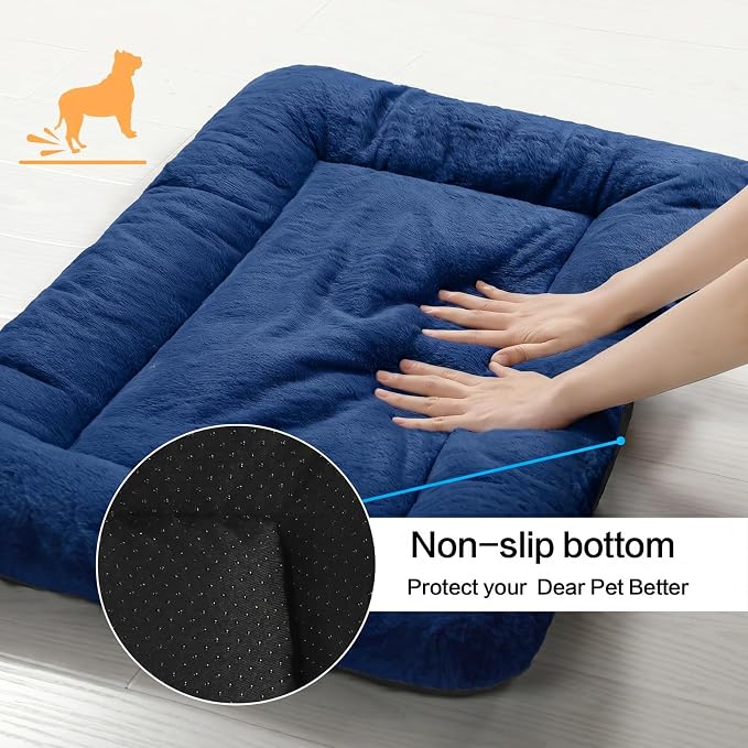 Dog Beds Crate Pad for Medium Dogs Fit Metal, Ultra Soft, Washable & Anti-Slip - Image 6