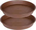 2 Pack of 14 inch Plant Saucer, Heavy Duty Round Plant Trays by Bleuhome