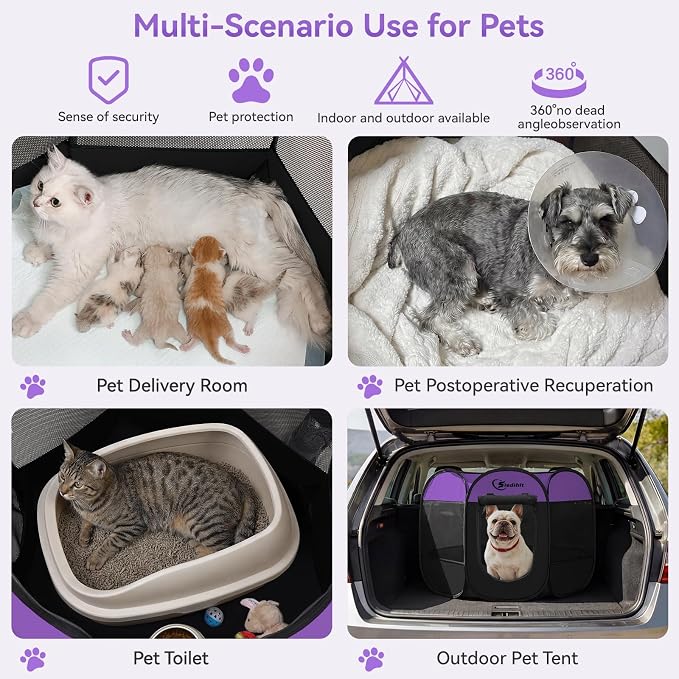 Siedihit Dog Playpen, Puppy Pet Playpen, Dog Crate Tent Cage Indoor/Outdoor - Image 4