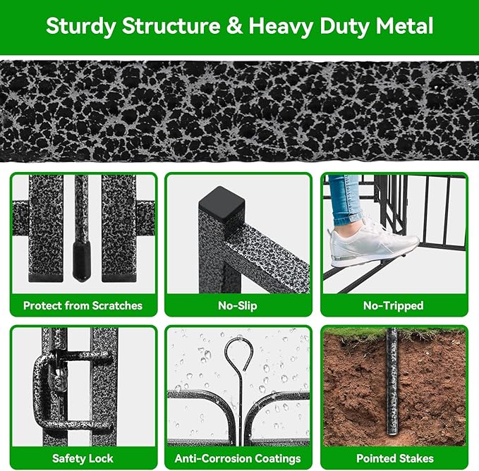 Heavy Duty Dog Playpen: 12 Steel Panels 40" Height, Square Steel Pipe - Image 7