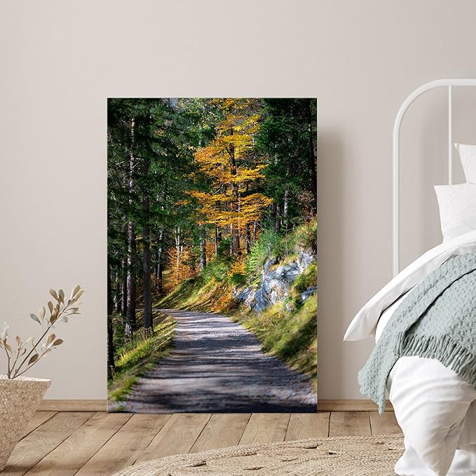SIGNWIN Canvas Wall Art Green Forest Dramatic Forest Landscape Living Room Multicolor Photography Rustic - 32x48 inches