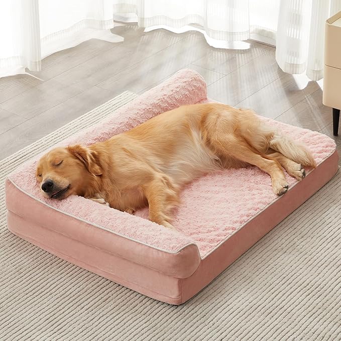 BFPETHOME Orthopedic Dog Beds for Large Dogs-Waterproof Sofa Dog Bed by BFPETHOME