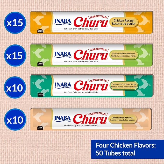 INABA Churu Cat Treats, Squeezable Creamy Purée Cat Treat - Image 6