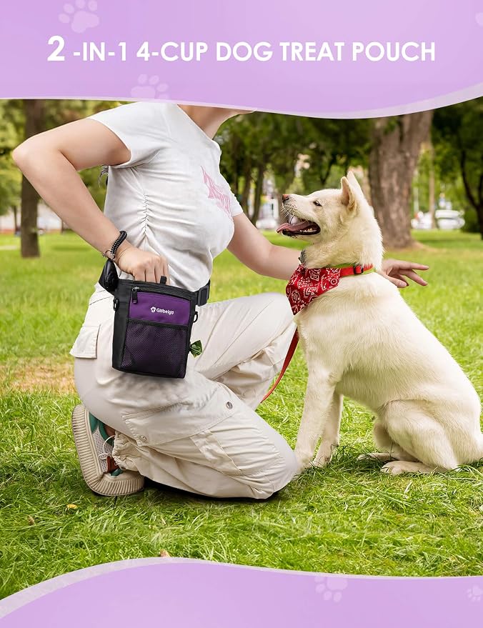 Gobeigo Dog Treat Pouch, Magnetic Closure & Sealable Silicone Bag Insert - Image 6