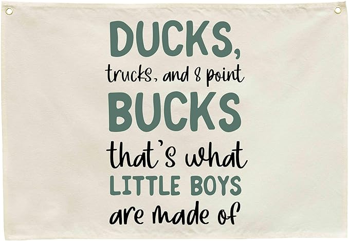 Duck Theme Nursery Wall Decor-Hanging Rectangular Canvas Banner Flag Poster Wall Decoration for Baby Kids Teen,Nursery Bedroom Playroom Babyroom Living Room Decor,Birthday Christmas Gift 28.5"L×20"W