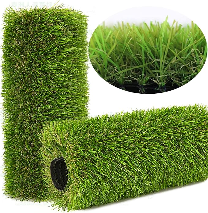 Artificial Grass Rug Outdoor Indoor 11FTX84FT Fake Grass Carpet Green Synthetic by NINXIANG