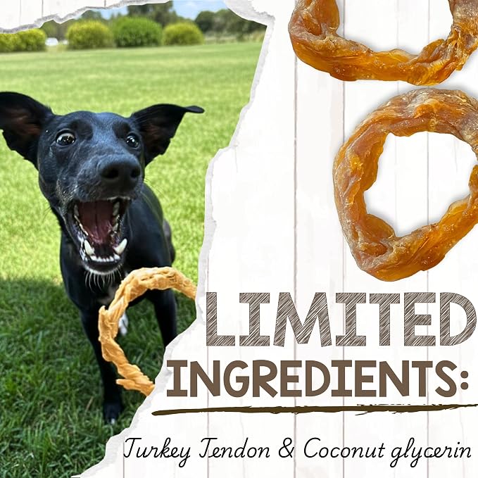 Nature Gnaws USA Turkey Tendon Rings - Image 3