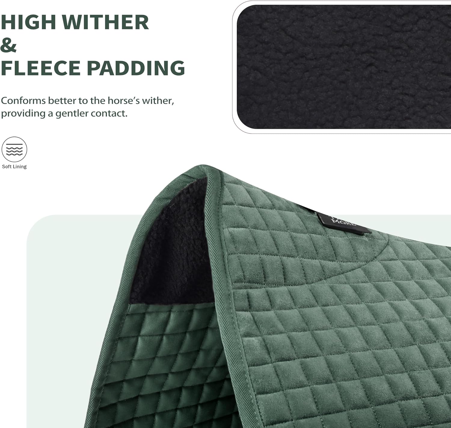 Tackmore Western Saddle Pad Breathable, Shock-Absorbing Saddle Pad