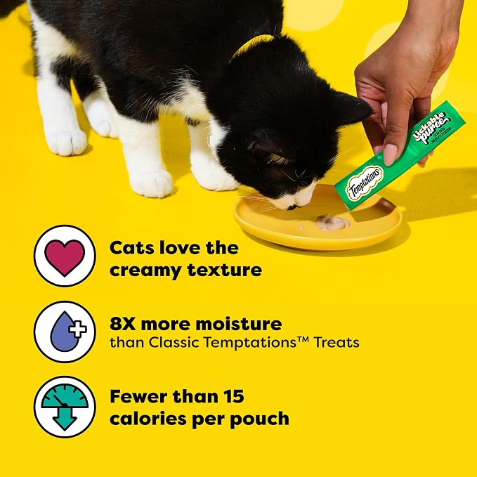 Temptations Creamy Puree Squeezable Lickable Cat Treats, Wet Cat Treats - Image 5