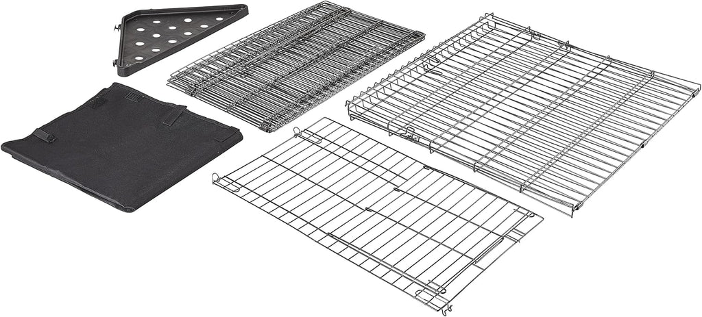 Amazon Basics Leakproof Canvas Bottom Guinea Pig Pet Cage with Divider Set, Black, 47.6"L x 24.2"W x 14.0"H