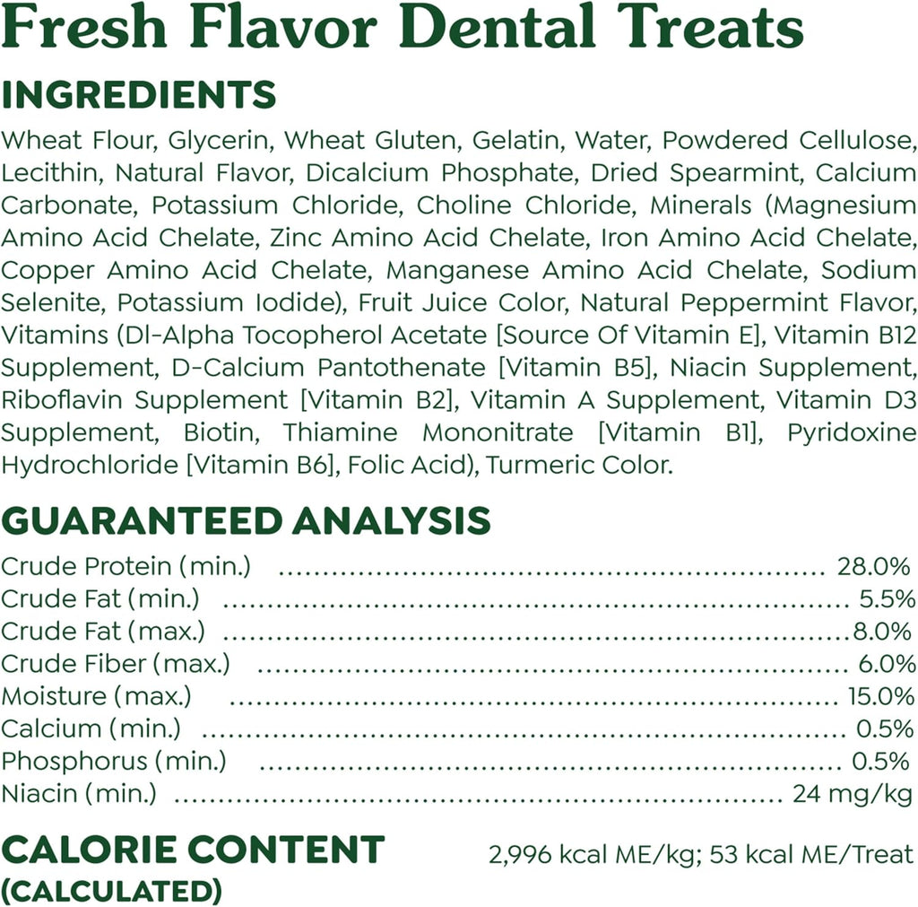 Greenies Petite Dental Dog Treats, Fresh Flavor, 12 oz. Pack (20 Treats)