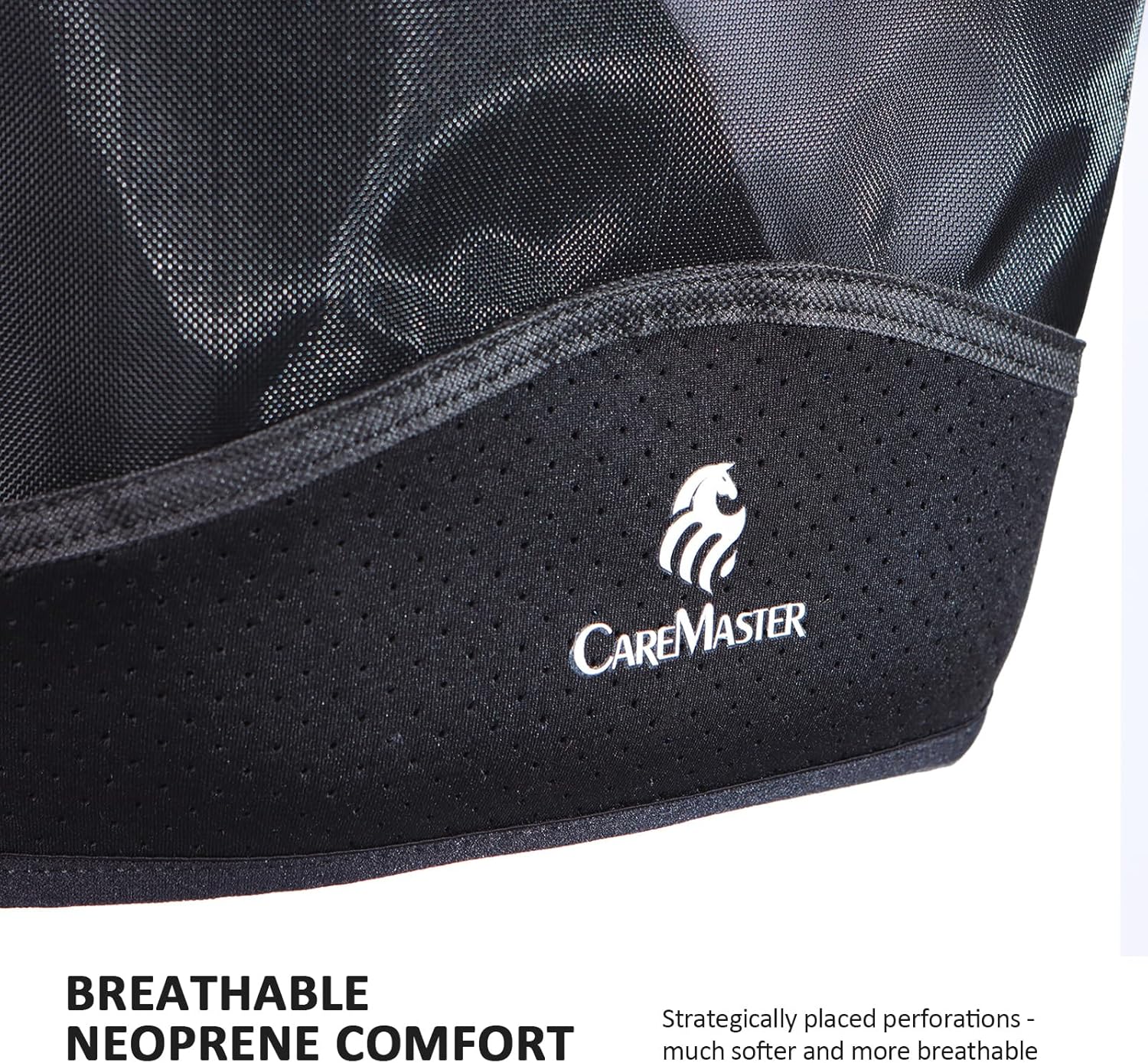 Horse Fly Mask Large Space Breathable UV Protection Equine Mask with Reflective Features on Ears Mars Black M