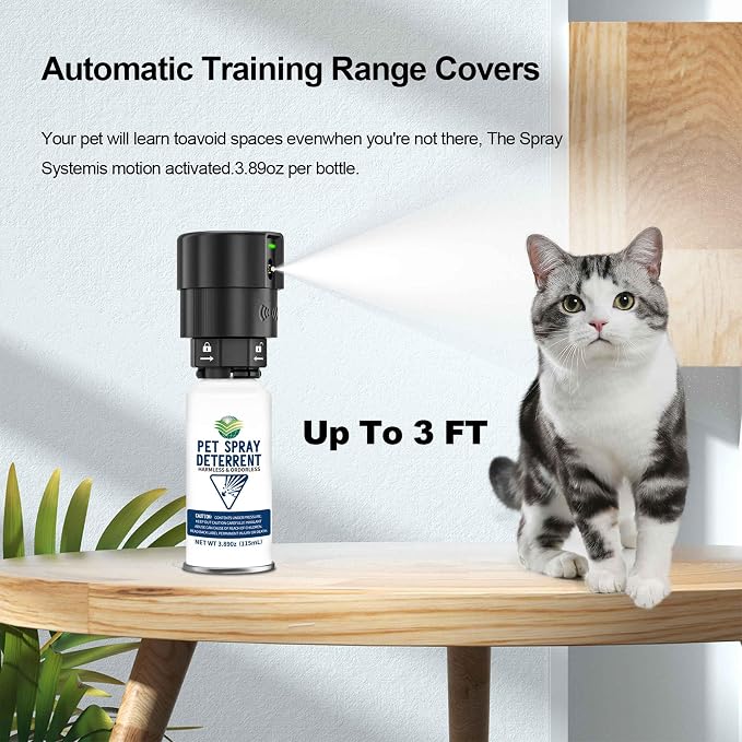 Cat Spray Deterrent System, Pet Deterrent Device Refill, CATSSS Refill Safe - Image 7
