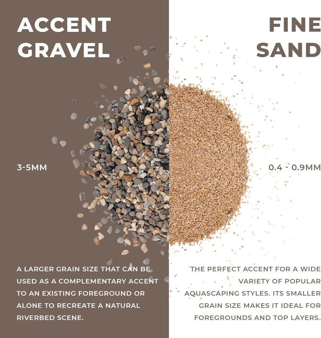 Ultum Nature Systems Controsand Santa Fe Aquarium Gravel (3L) - Small Pebbles for Fish Tank - Planted Aquarium Rocks - Fish Tank Substrate - Aquarium Pebbles - Versatile Fish Tank Stones