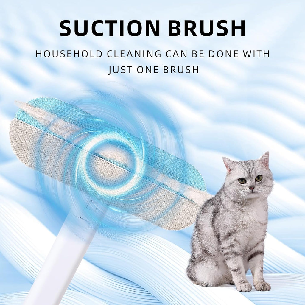4-in-1 Pet Deshedding Tool for Cats and Dogs, a Multi-Functional pet Hair Remover. This extendable Dog and cat Hair Removal Brush is Suitable for Furniture, Sofas, and Carpets