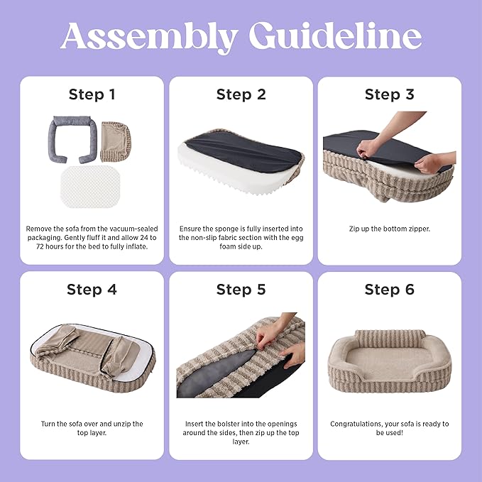 LE SURE Cute Dog Bed Medium Size Dog, Orthopedic Waterproof Medium Pet Beds - Image 6