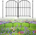 Decorative Garden Fence 17inx13in, 26 Pack Rustproof Metal No Dig Fence Animal by Thrivinest