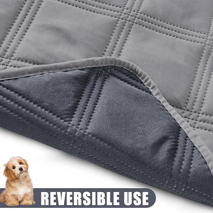 Smiry Waterproof Dog Bed Cover Blanket 52x82, Soft Reversible Pet Blanket - Image 3