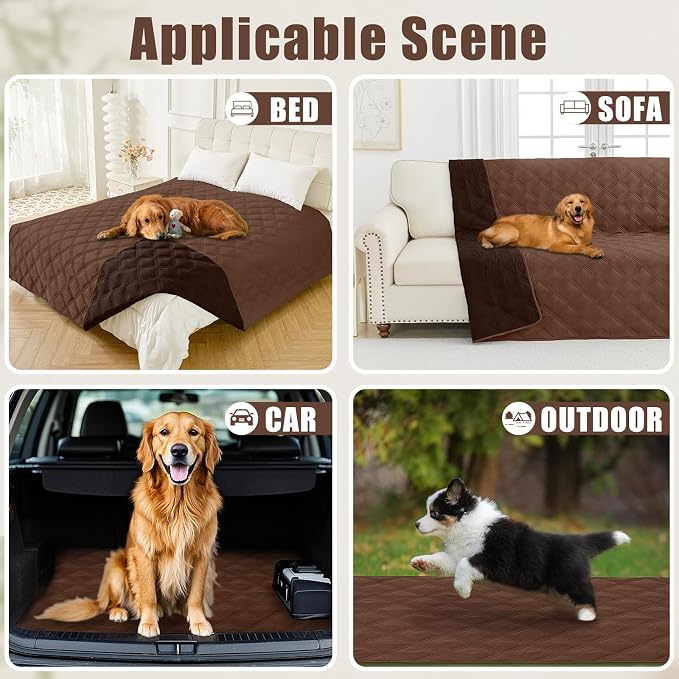Smiry Waterproof Dog Bed Cover Blanket 40x80, Soft Reversible Pet Blanket - Image 5
