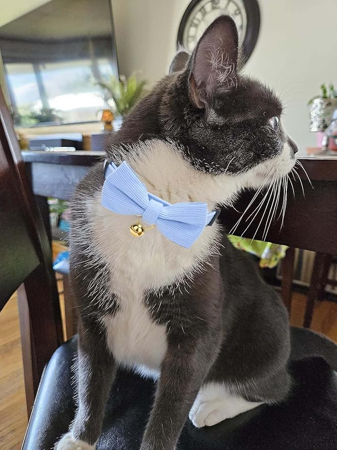 2 Pack Soft Corduroy Cat Collars - Image 5