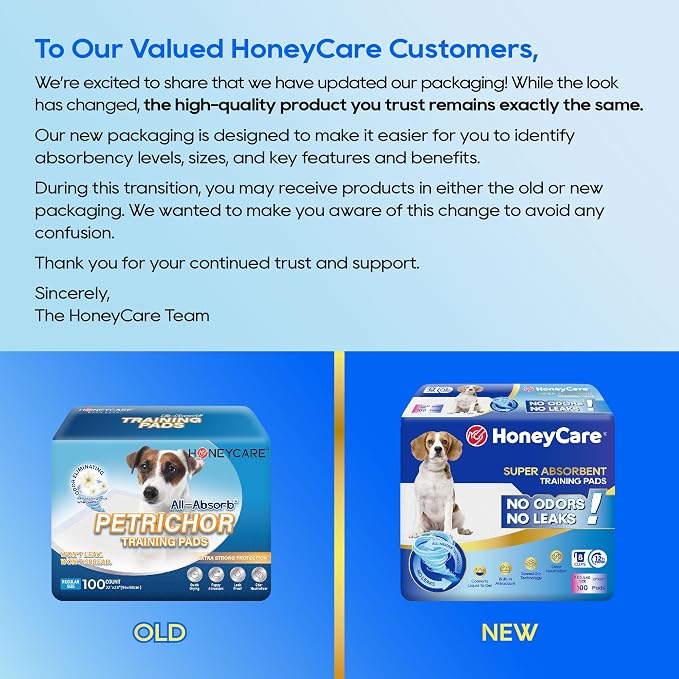 HONEY CARE All-Absorb A07 Bulk Packaging Training Pads, Large - Image 2
