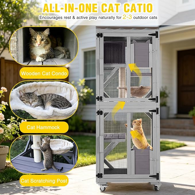 Aivituvin Catio Outdoor Cat Enclosure - Image 3