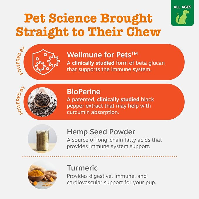 Zesty Paws Hemp Allergy Immune Bites - Image 3