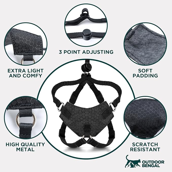 Houdini™ Escape Proof Cat Harness and Leash Set by OutdoorBengal – Orange - Image 8