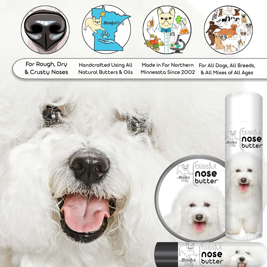 The Blissful Dog Bichon Frise Unscented Nose Butter, 0.15-Ounce