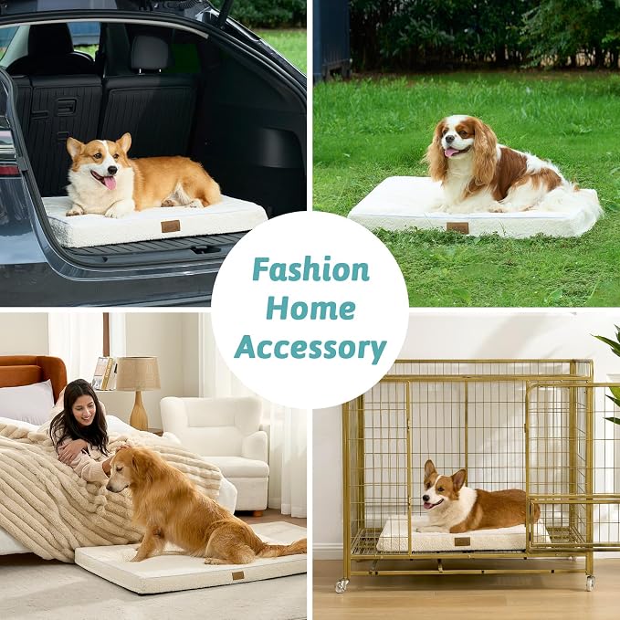 Dog Bed for Extra Large Dogs, Rectangular XL Orthopedic Dog Beds, Foam - Image 7