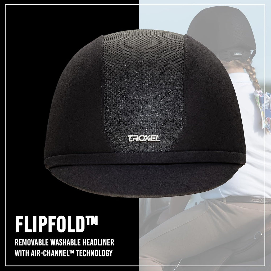 Troxel ES Sleek Horse Riding Helmet, Low-Profile, Self-Adjustable Design, Safety Horseback Riding Gear