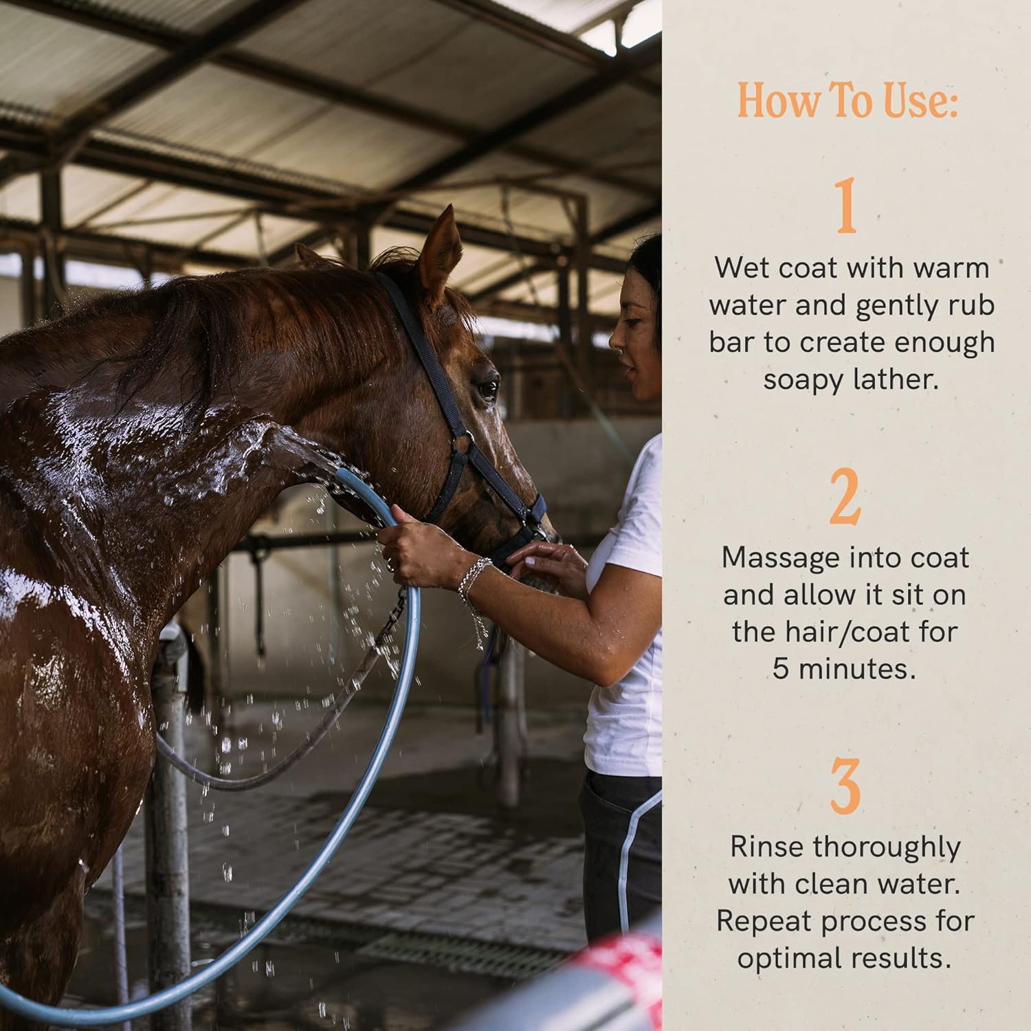 J·R·LIGGETT'S Botanical Horse Liquid Shampoo for Sensitive Skin | Hypoallergenic Biodegradable Shampoo Formula for Horses | 100% Eco-Friendly | Detergent-Free Horse Supply | 16.9fl.oz