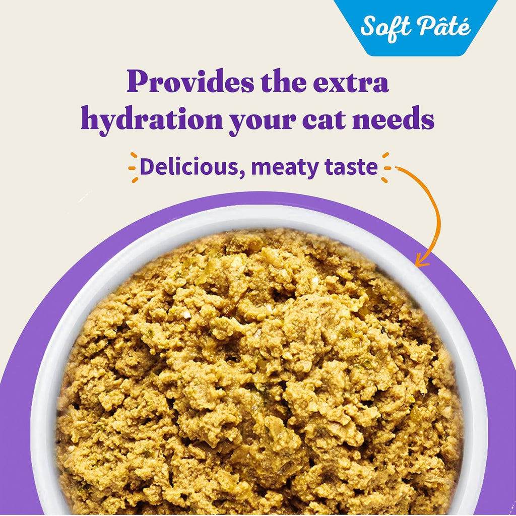 Halo Wet Cat Food Whole Salmon Stew Recipe, Grain Free Wet Cat Pate, Canned Cat Food for Extra Hydration, 5.5 Oz Can (Pack of 12)