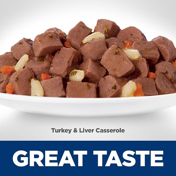 Hill's Science Diet Adult 1-6 Wet Cat Food, Turkey & Liver, 2.8 oz. Pouches - Image 7