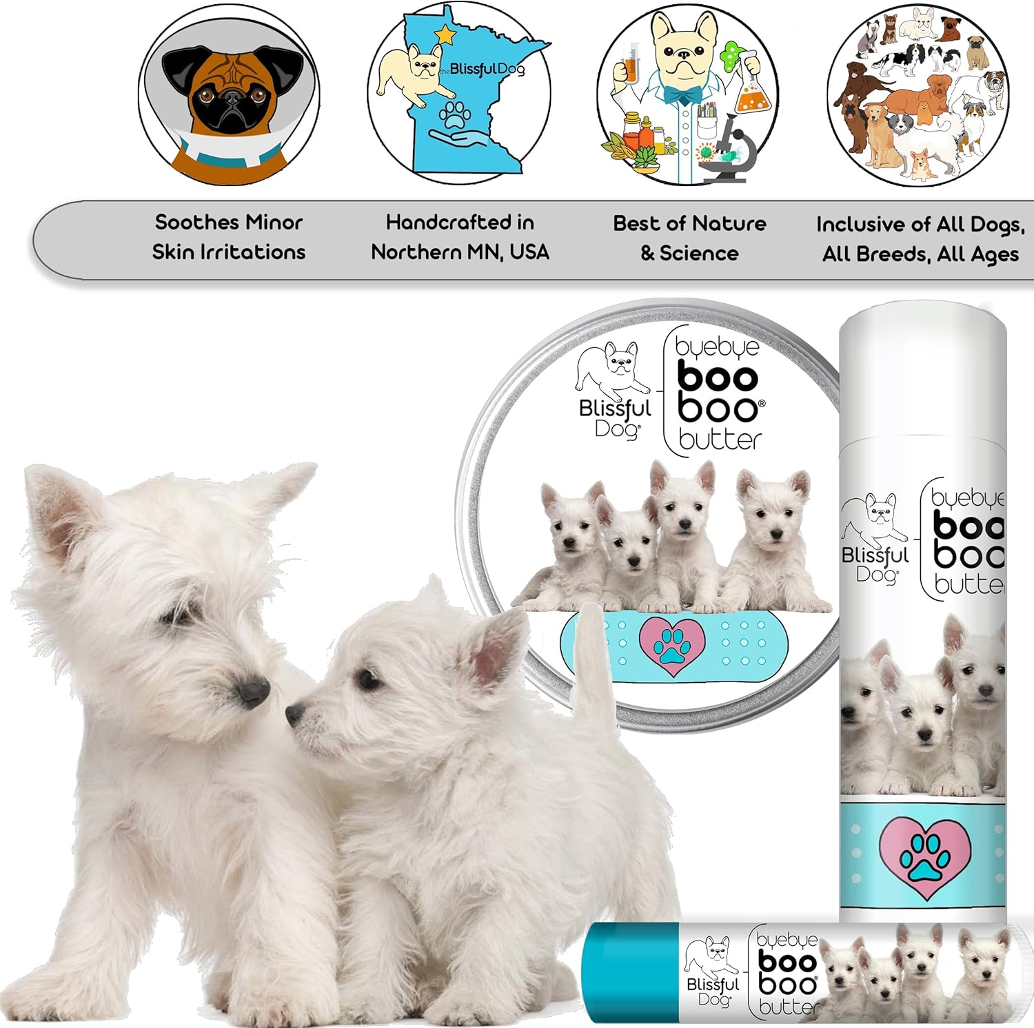 The Blissful Dog West Highland Terrier Boo Butter, 0.15 oz