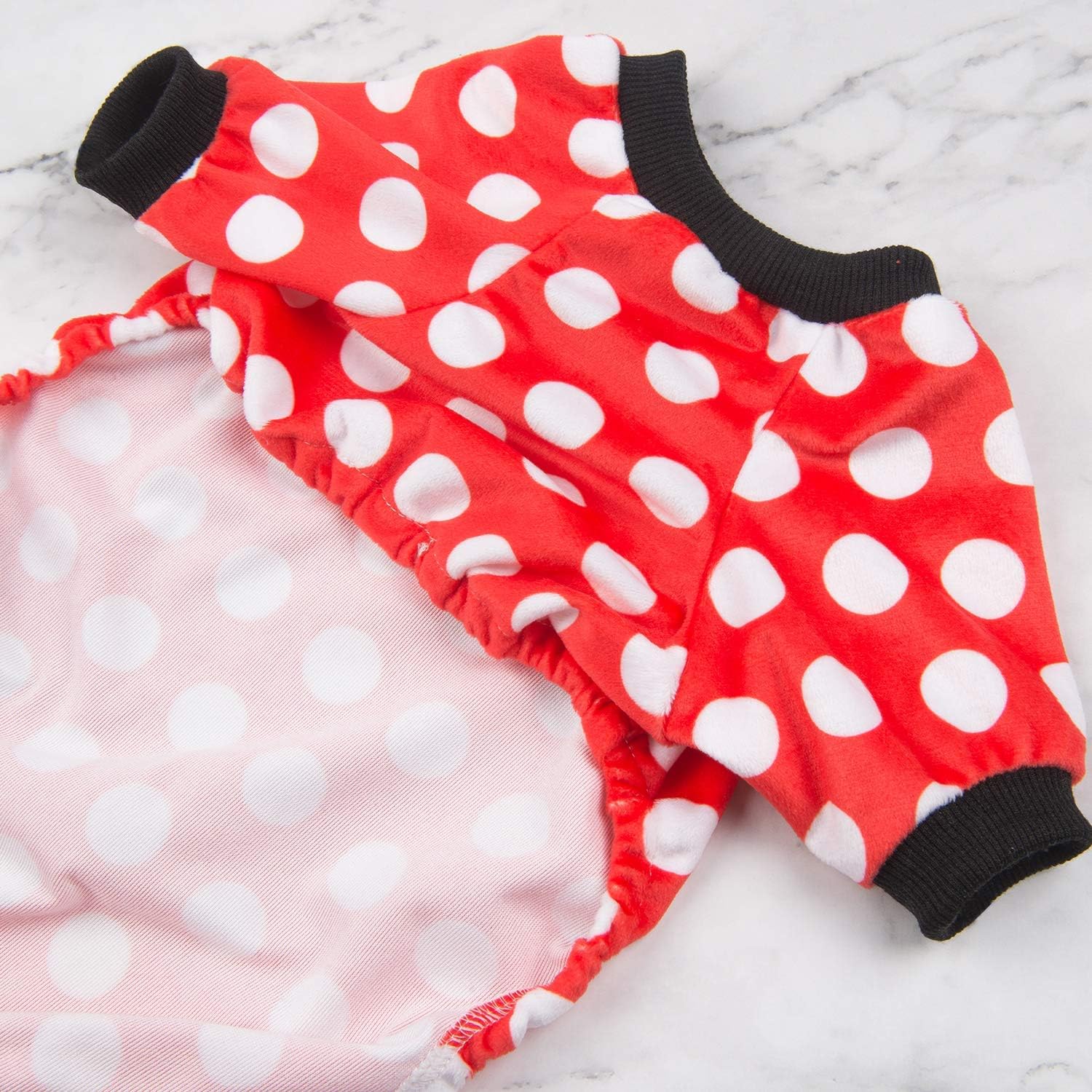 CuteBone Dog Halloween Pajamas Puppy Onesies Small Dogs Soft Pjs Coat Cat Apparel Comfy Pet Christmas Clothes Outfit Doggie Bodysuit P65XS