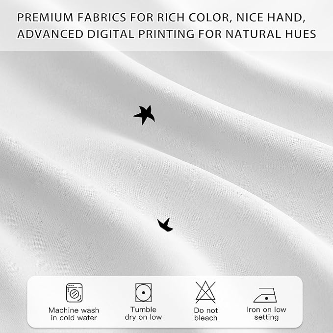 XiDi White Curtains for Girls Bedroom 84 Inches Long Blackout Nursery Curtains Double Layer with Sheer Overlay for Kids Toddler Princess Room Grommet Privacy Room Darkening Window Drapes 34 x 84 Inch