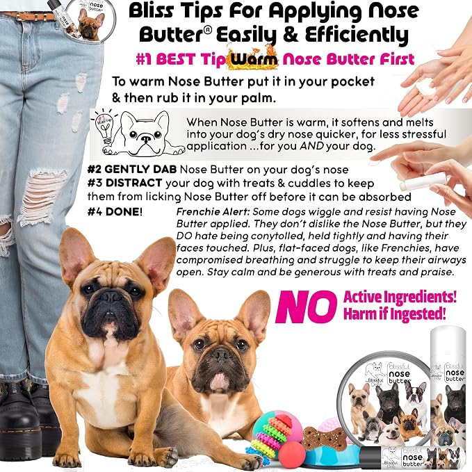 The Blissful Dog Fawn French Bulldog Unscented Nose Butter - Image 4