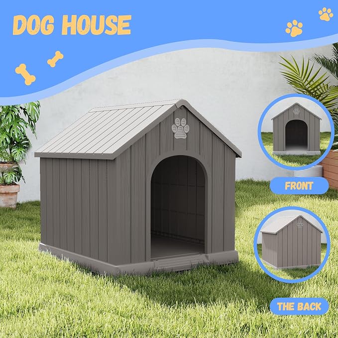 DRATO Dog House Resin Outdoor Dog Kennel - Image 7