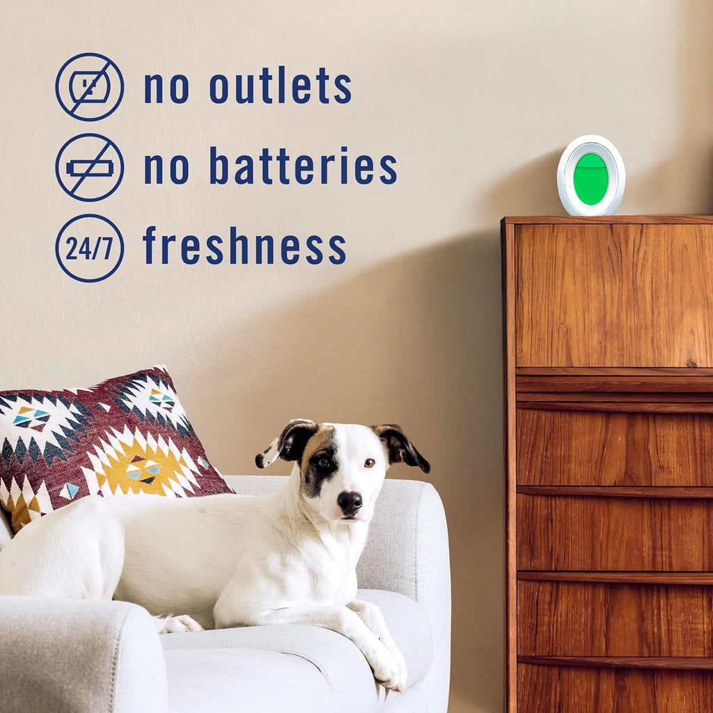 Febreze Bathroom Air Freshener, Odor-Fighting, Plug In Alternative, Air Fresheners for Home and Bathroom and Kitchen, Closet Air Fresheners, Heavy Duty Pet Scent, 4 Count