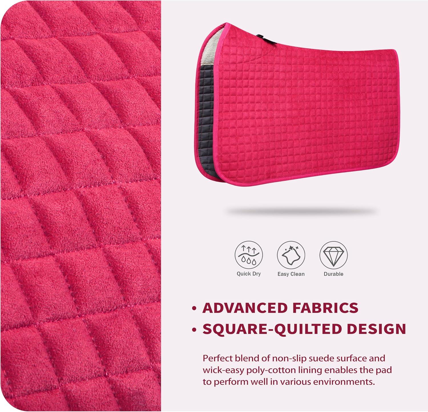 Tackmore Western Saddle Pad Breathable, Shock-Absorbing Saddle Pad