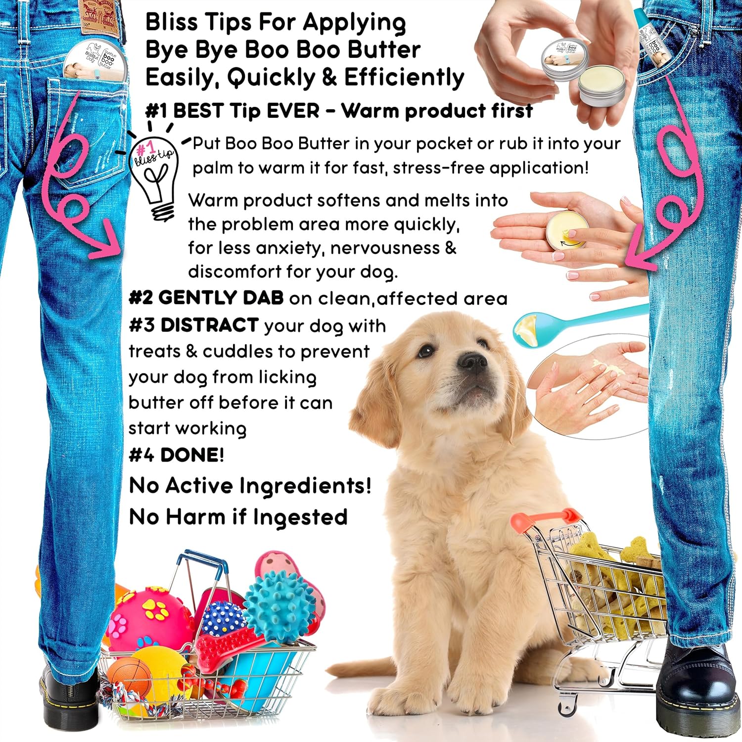 The Blissful Dog Nova Scotia Duck Tolling Retriever Boo Boo Butter, 8-Ounce
