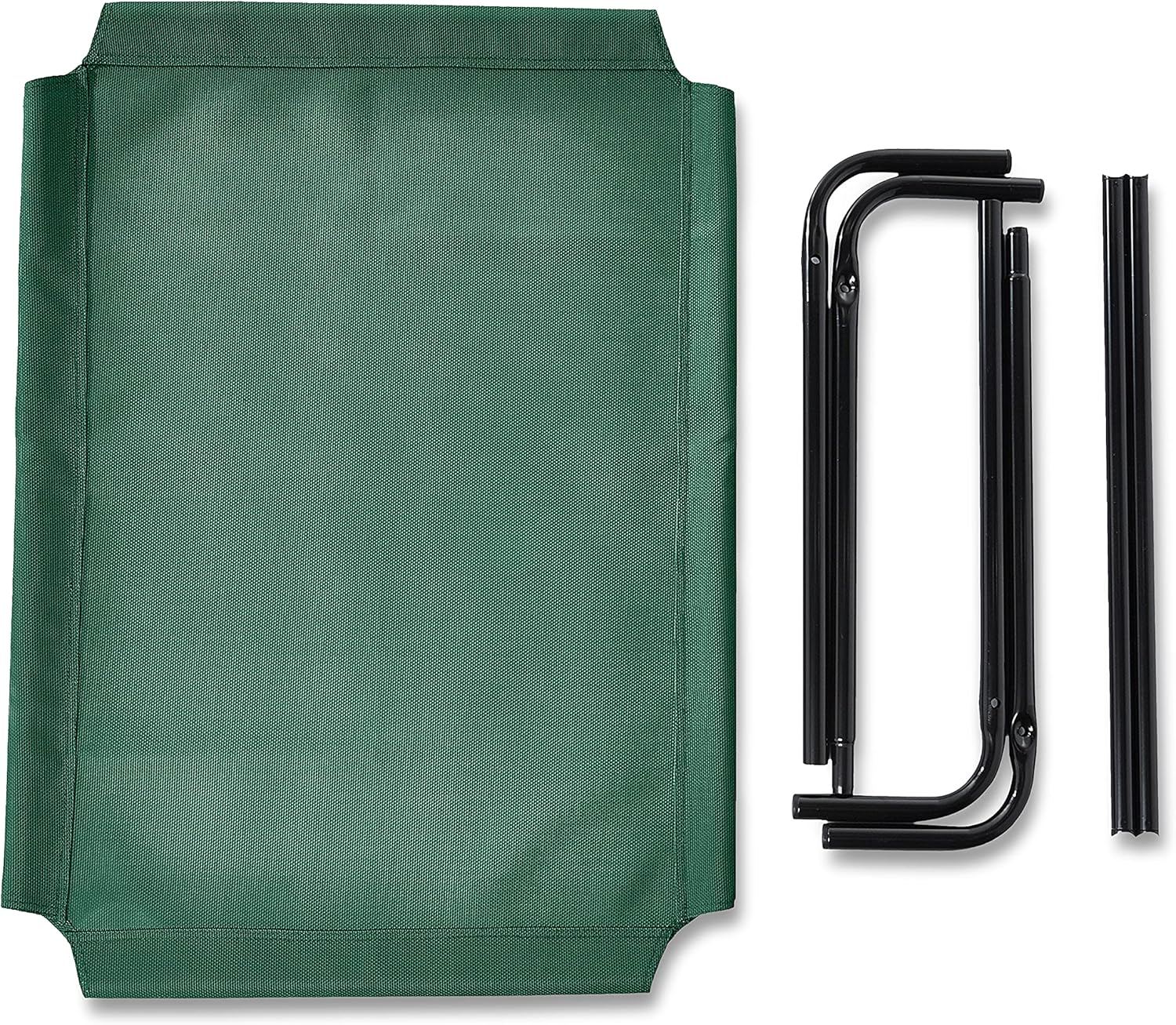 Amazon Basics Cooling Breathable Elevated Dog Bed with Metal Frame for Medium Dogs, 43 x 26 x 7.5 Inch, Green