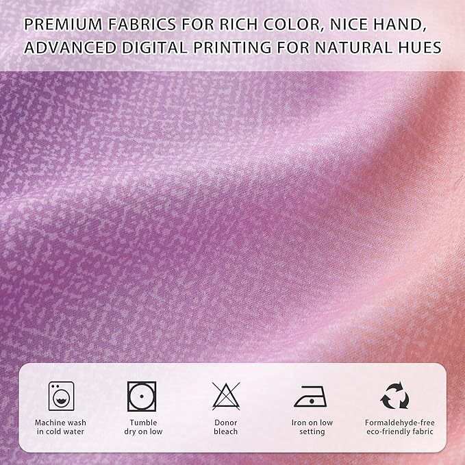 XiDi Pink Yellow Purple 90 Inches Curtains for Girls Bedroom 2 Panels Set, Blackout Rainbow Curtains for Kids Room Decor, Unicorn Wall Decals Drapes for Little Girl Nursery Room 34 Inches Wide